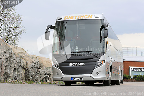 Image of Scania Touring Coach Bus Parked