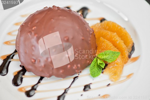 Image of chocolate and orange croissant