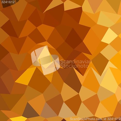 Image of Gamboge Yellow Abstract Low Polygon Background
