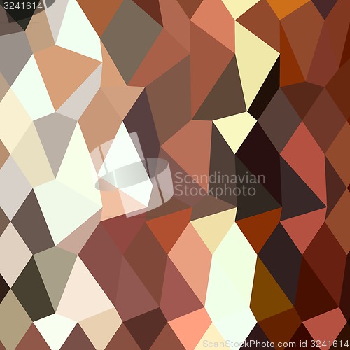 Image of Burnt Sienna Abstract Low Polygon Background