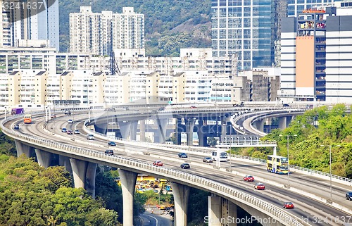 Image of view on Hong Kong street 