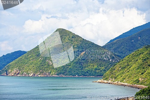 Image of Crimea mountains and Black sea landscape