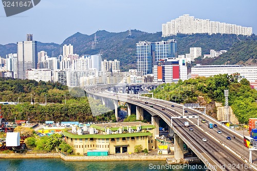 Image of view on Hong Kong street 
