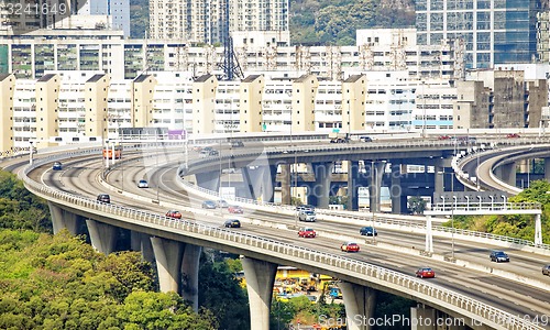 Image of view on Hong Kong street 