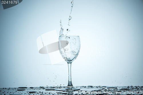 Image of glass being filled with water 