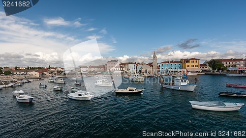 Image of Istria, Croatia. Beautiful small harbor