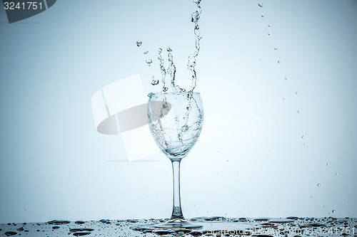 Image of glass being filled with water 