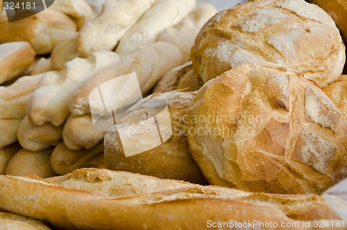 Image of Fresh crusty white bread