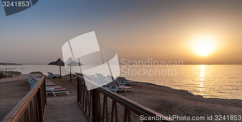 Image of Sea Sunset in Egypt 