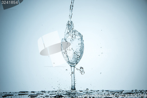 Image of glass being filled with water 