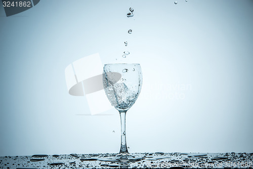 Image of glass being filled with water 