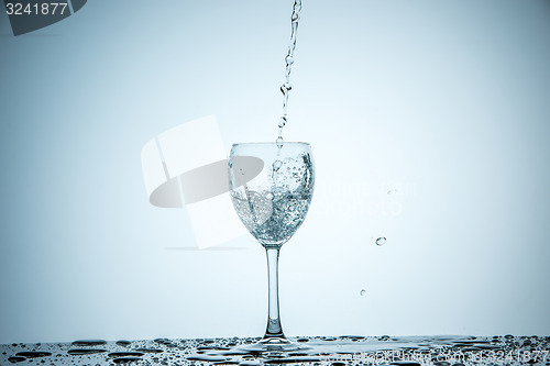 Image of glass being filled with water 