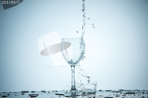 Image of glass being filled with water 