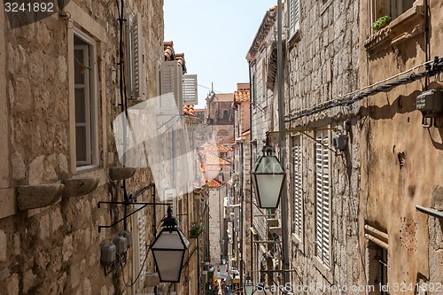 Image of Narrow street of Rovinj, Croatia