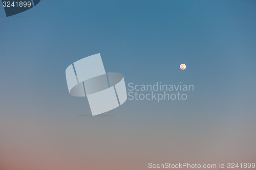 Image of Full Moon in daylight sky