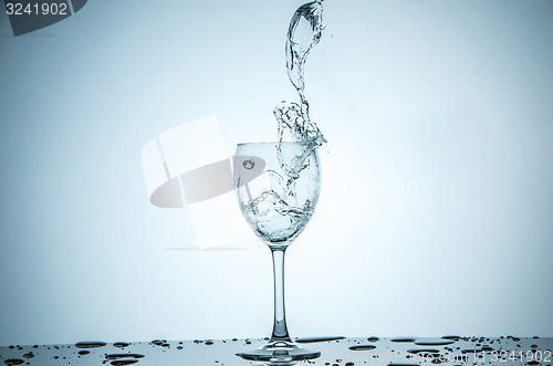 Image of glass being filled with water 