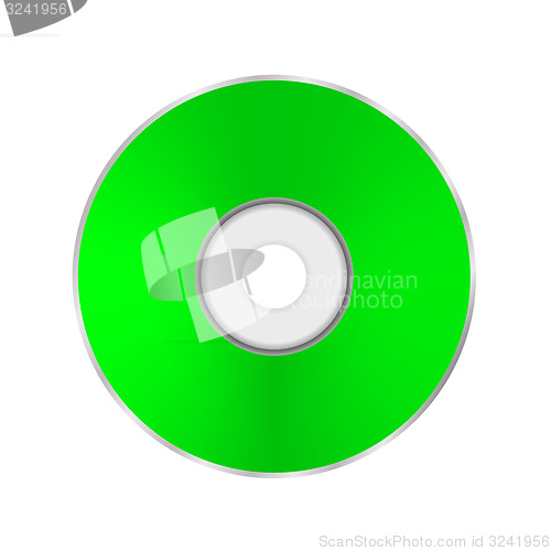 Image of Green Compact Disc