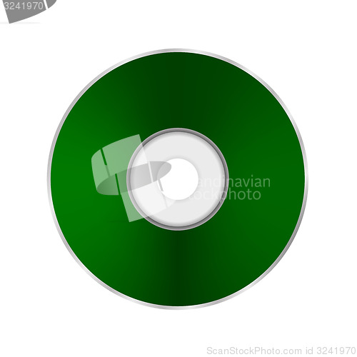 Image of Green Compact Disc