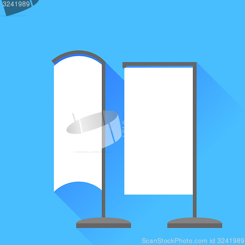 Image of Vertical Beach Banner Icons