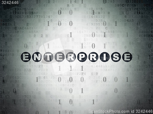Image of Business concept: Enterprise on Digital Paper background
