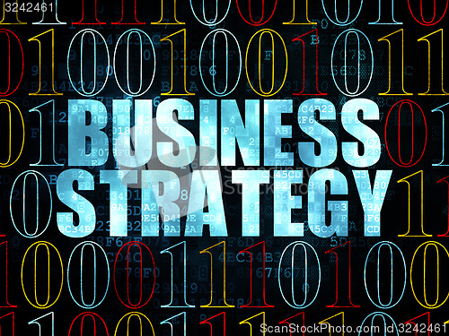 Image of Business concept: Business Strategy on Digital background