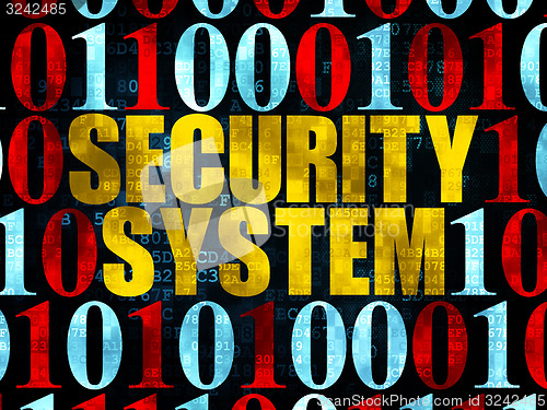 Image of Security concept: Security System on Digital background