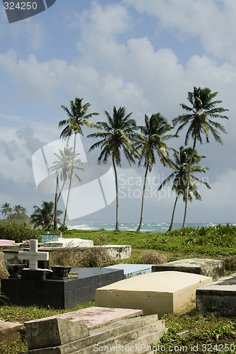 Image of cemetery by the sea