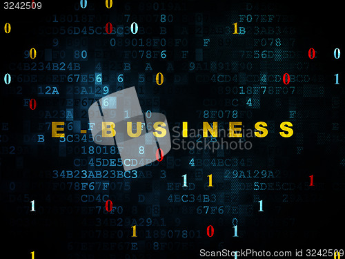 Image of Finance concept: E-business on Digital background
