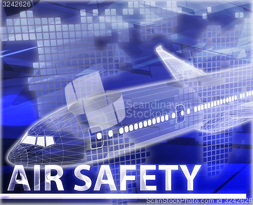 Image of Air safety Abstract concept digital illustration