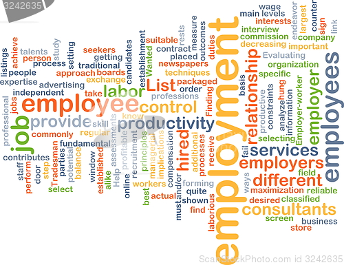 Image of Employment background concept