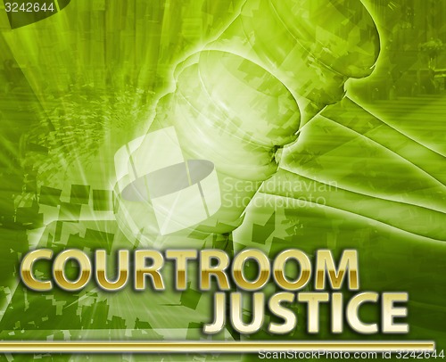 Image of Courtroom justice Abstract concept digital illustration