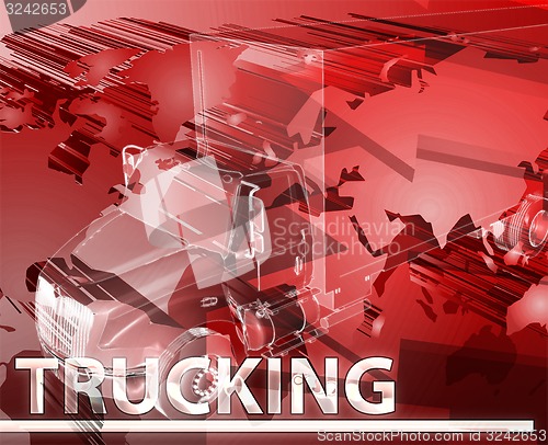 Image of Trucking Abstract concept digital illustration