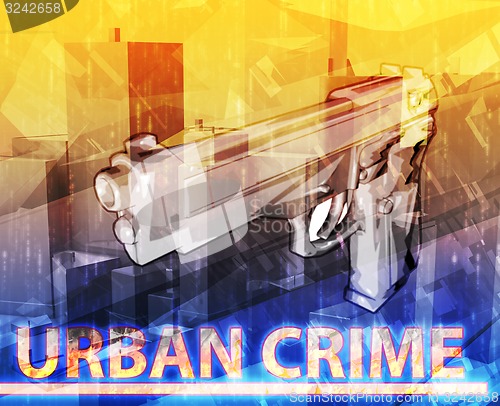 Image of Urban crime Abstract concept digital illustration