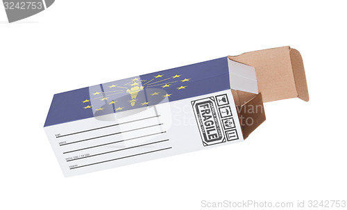 Image of Concept of export - Product of Indiana