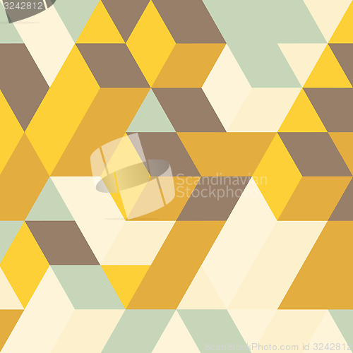 Image of Abstract 3d geometrical background. Mosaic. Vector illustration.