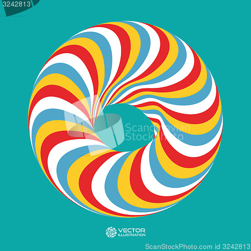 Image of Torus. Vector 3D illustration. 