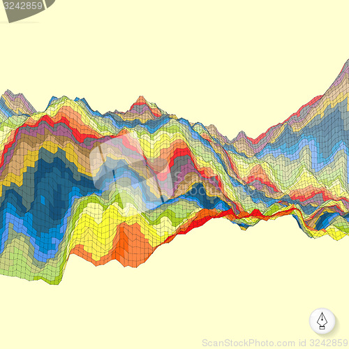 Image of Abstract colorful background. Mosaic vector illustration. 