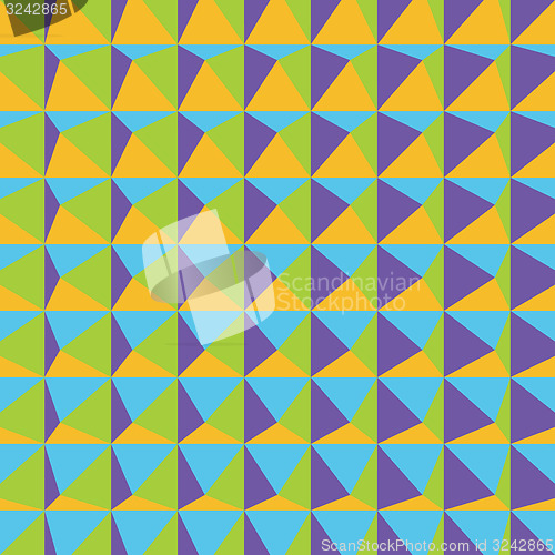 Image of Abstract 3d geometric pattern. Polygonal background. 