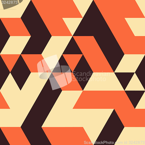 Image of Abstract 3d background. Wall of cubes. Vector illustration. 