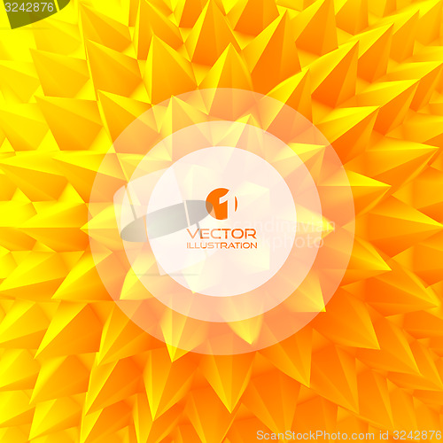 Image of 3D abstract illustration. Vector template.