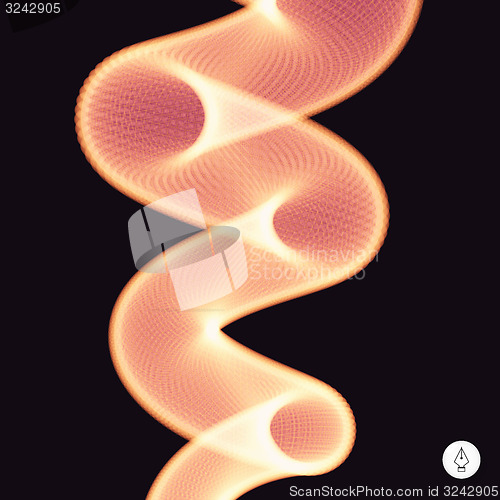 Image of Spiral. 3d vector illustration. 