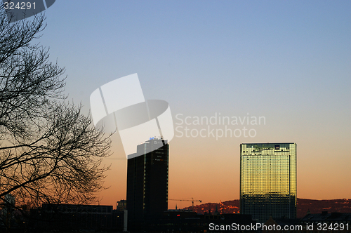 Image of Hotel Oslo Plaza and Postgirobygget in Oslo