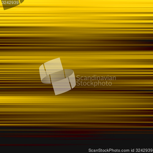 Image of Gold waves background. Metal plate with reflected light. 