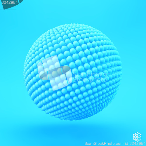 Image of Sphere. 3d vector template. Abstract illustration.