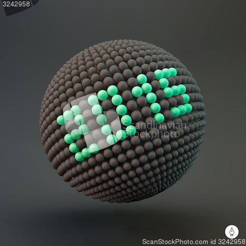 Image of 2015 happy new year background. Sphere. Abstract 