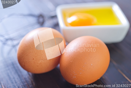 Image of raw eggs