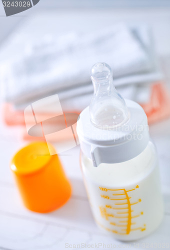 Image of milk in bottle