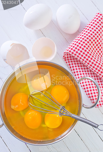Image of raw eggs