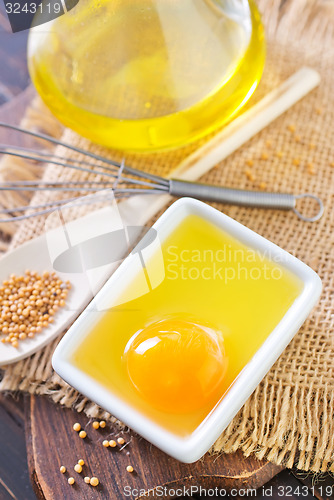 Image of ingredients for mayonnaise