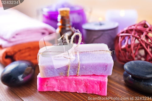 Image of sea salt and soap